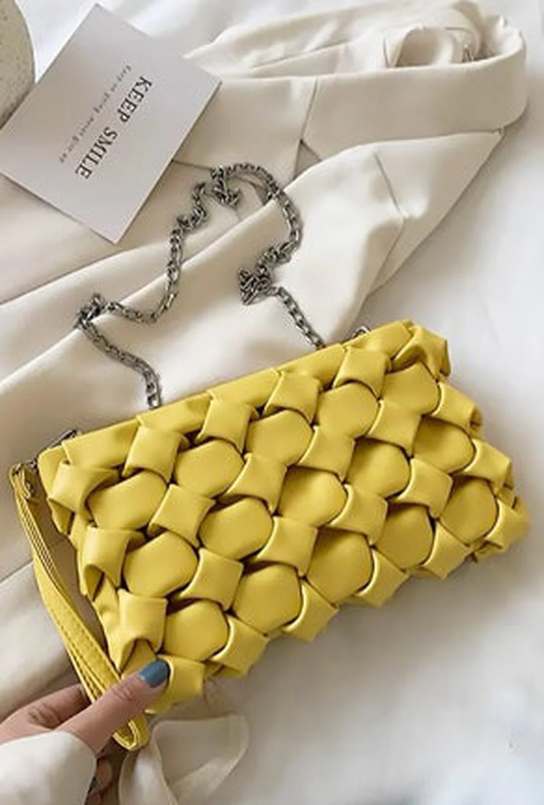 ABEJE - WEAVE CLUTCH BAG - Image 6