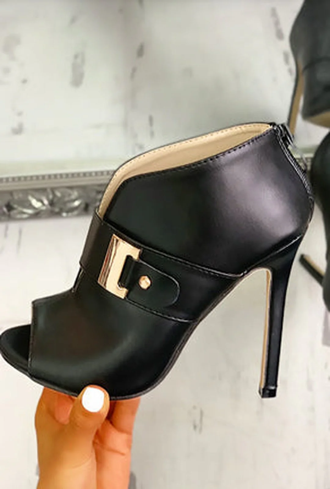ADELE - BUCKLED SANDAL BOOTS - Image 2