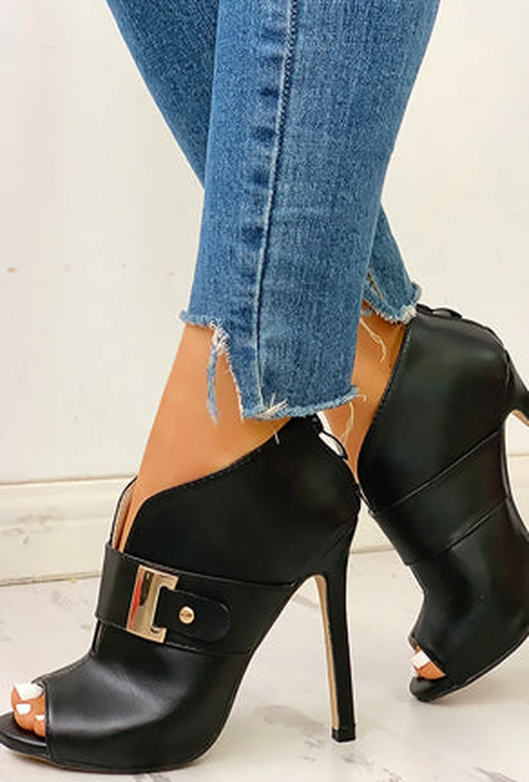 ADELE - BUCKLED SANDAL BOOTS - Image 6