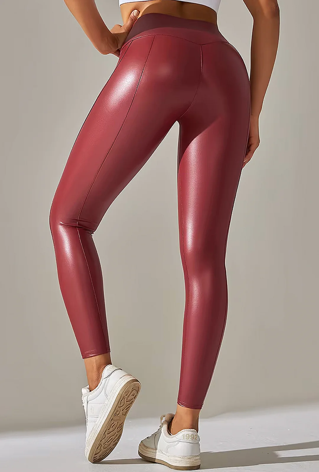 AERON - LEATHER LOOK LEGGINGS - Image 11