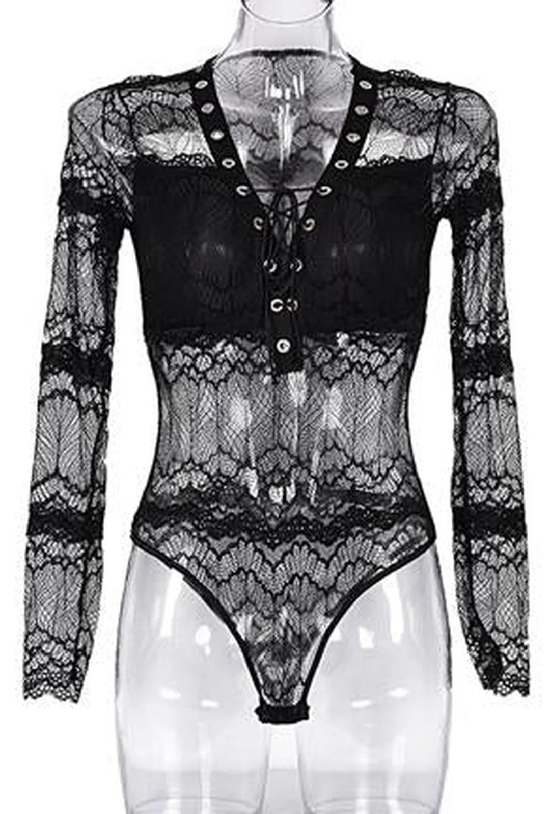 AMY - LACE LINGERIE BODYSUIT - Image 3