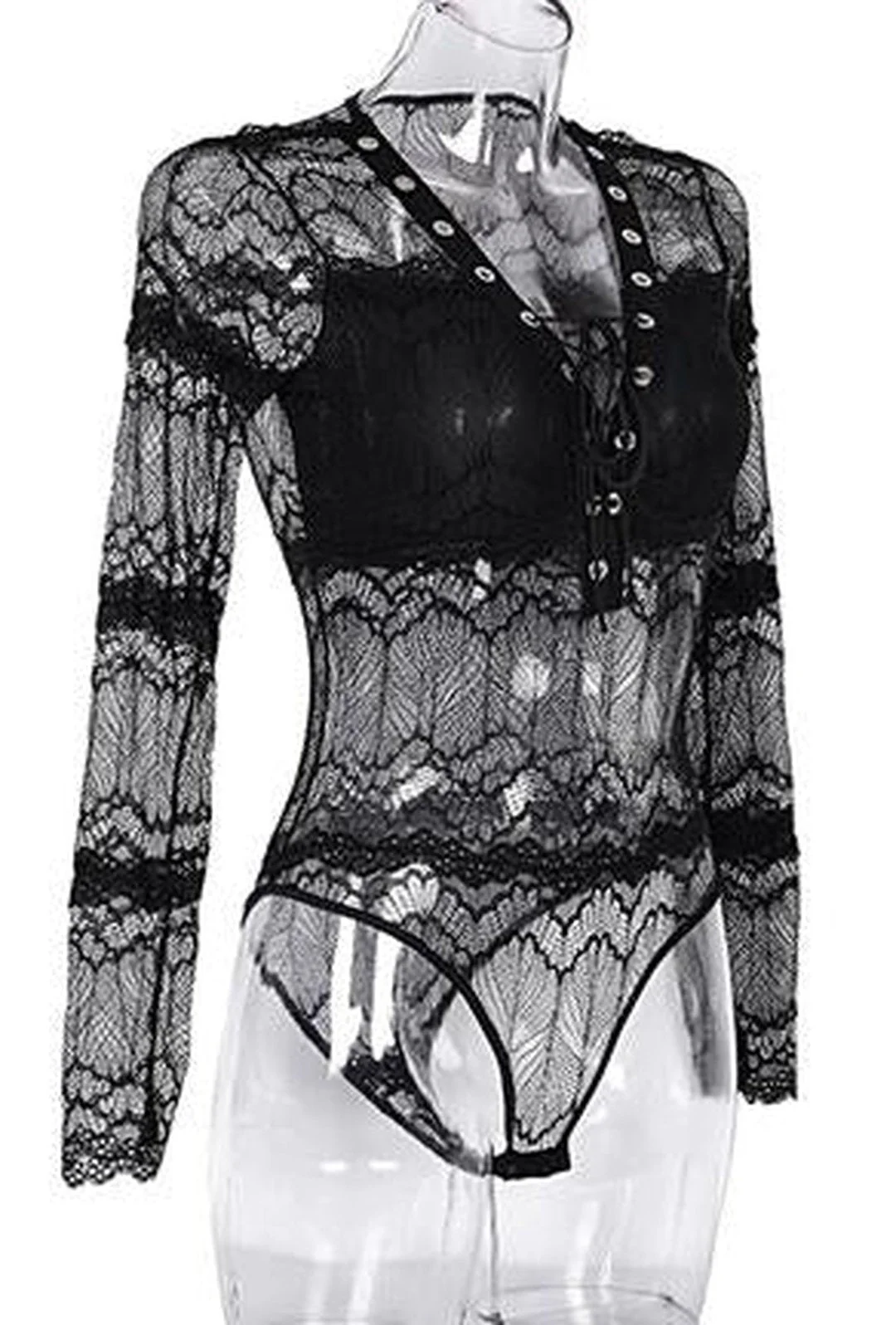 AMY - LACE LINGERIE BODYSUIT - Image 4