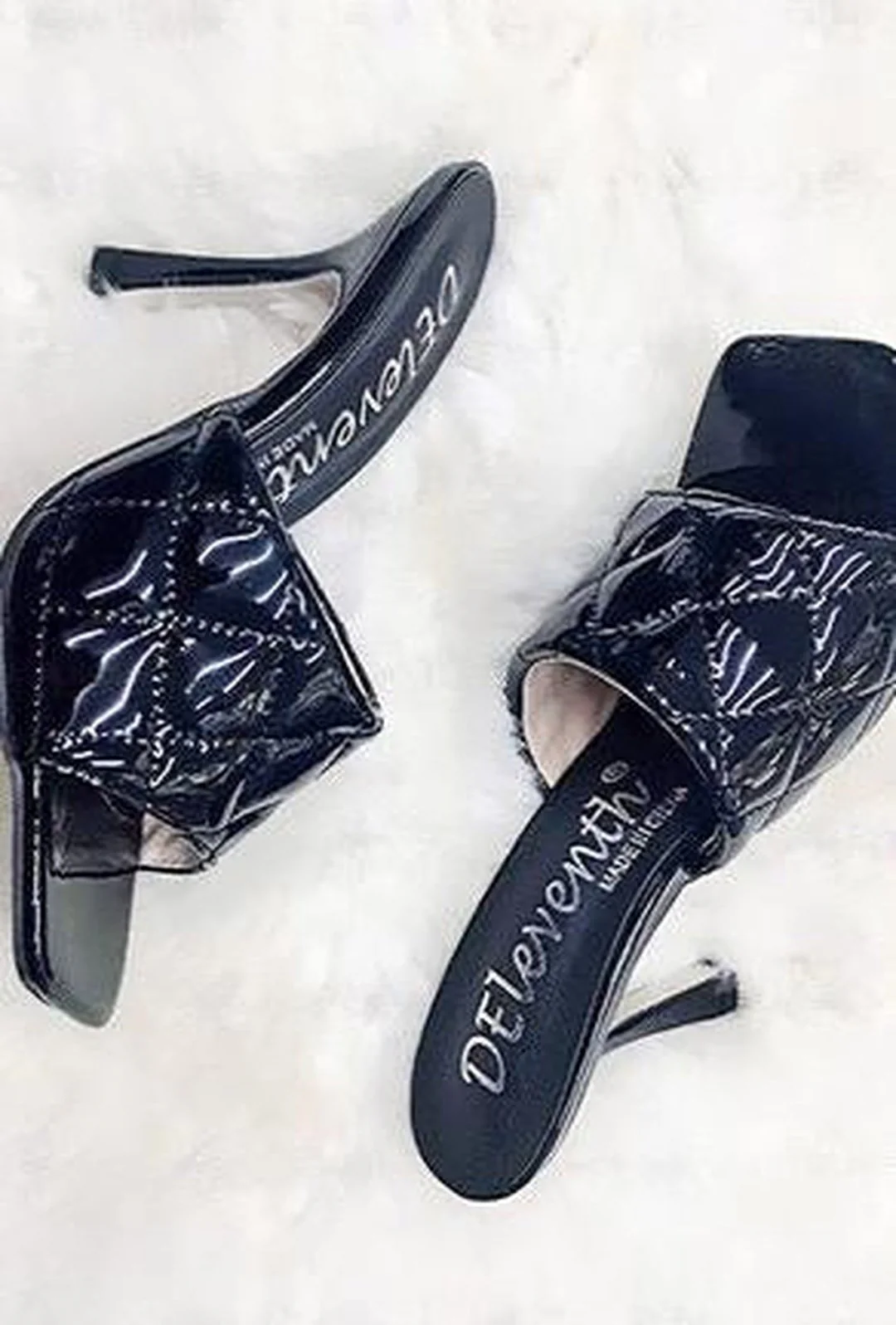 BEA - QUILTED PATENT SANDALS - Image 2