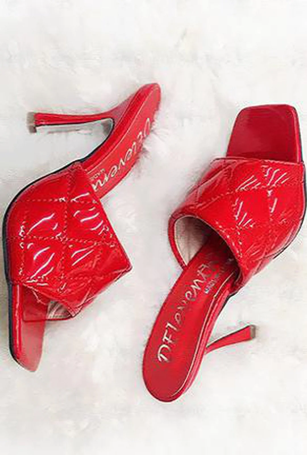 BEA - QUILTED PATENT SANDALS - Image 5