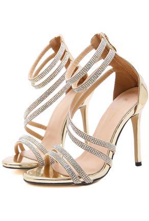 BELINDA - RHINESTONE STRAP HEELS - Image 4