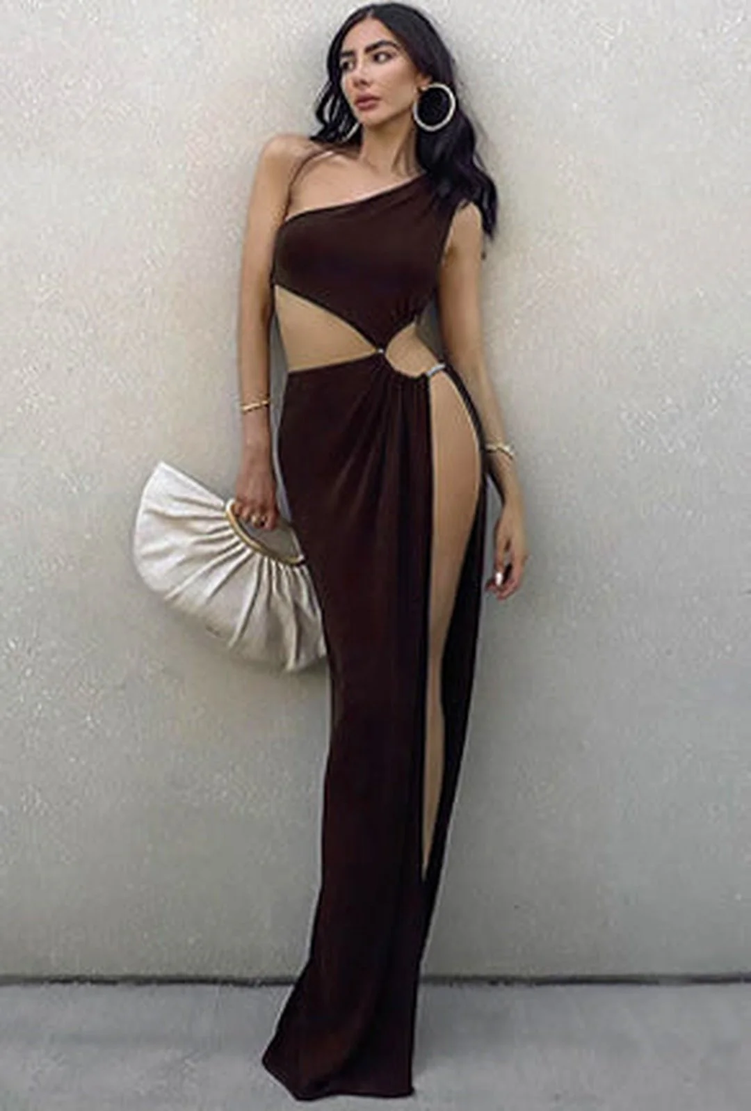 BELLONA - CREPE KNIT MAXI DRESS - Image 3