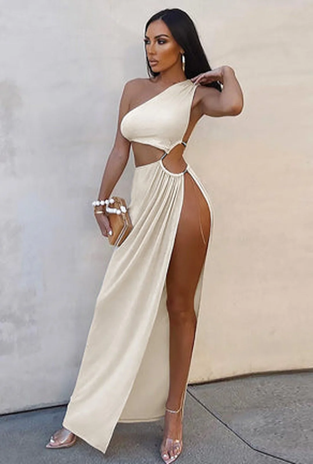 BELLONA - CREPE KNIT MAXI DRESS - Image 5