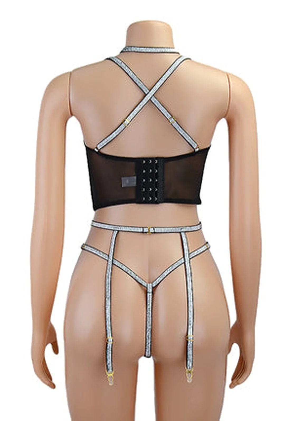 BENOIT - 3 PIECE BUSTIER GARTER LINGERIE - Image 6