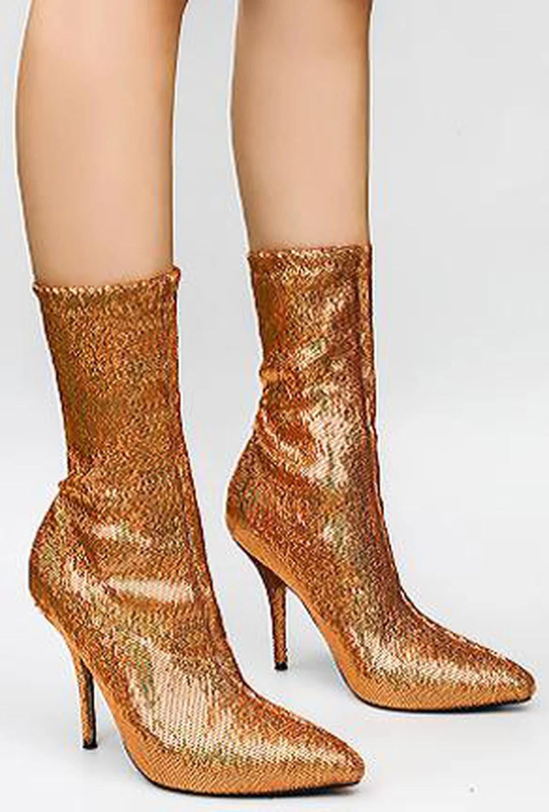 BEVA - SEQUINS SOCK BOOTS - Image 3