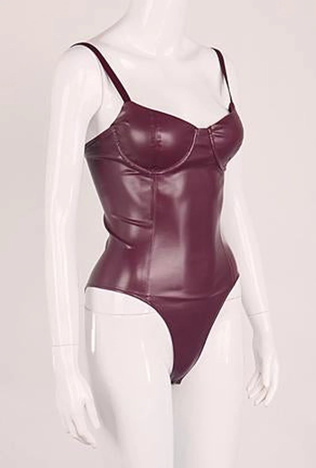 BRIA - LEATHERETTE BUSTIER BODYSUIT - Image 5