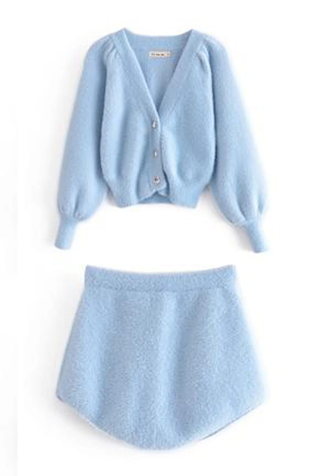 BRIANA - FLUFFY 3 PIECE SWEATER SET - Image 4