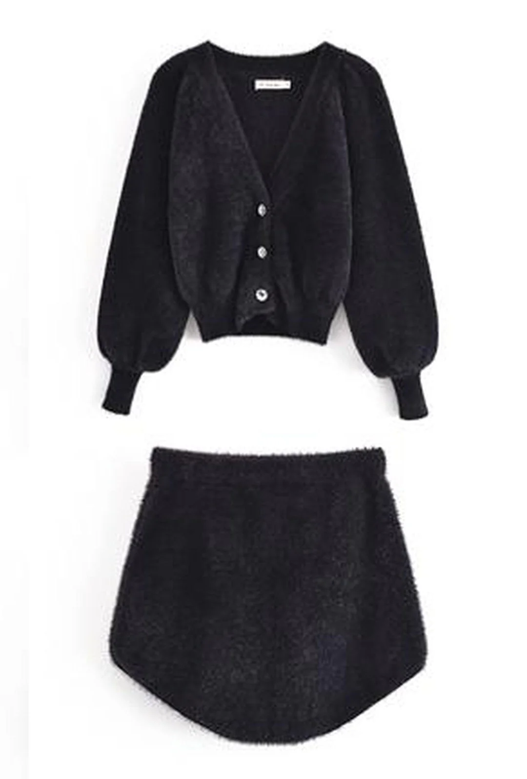 BRIANA - FLUFFY 3 PIECE SWEATER SET - Image 5