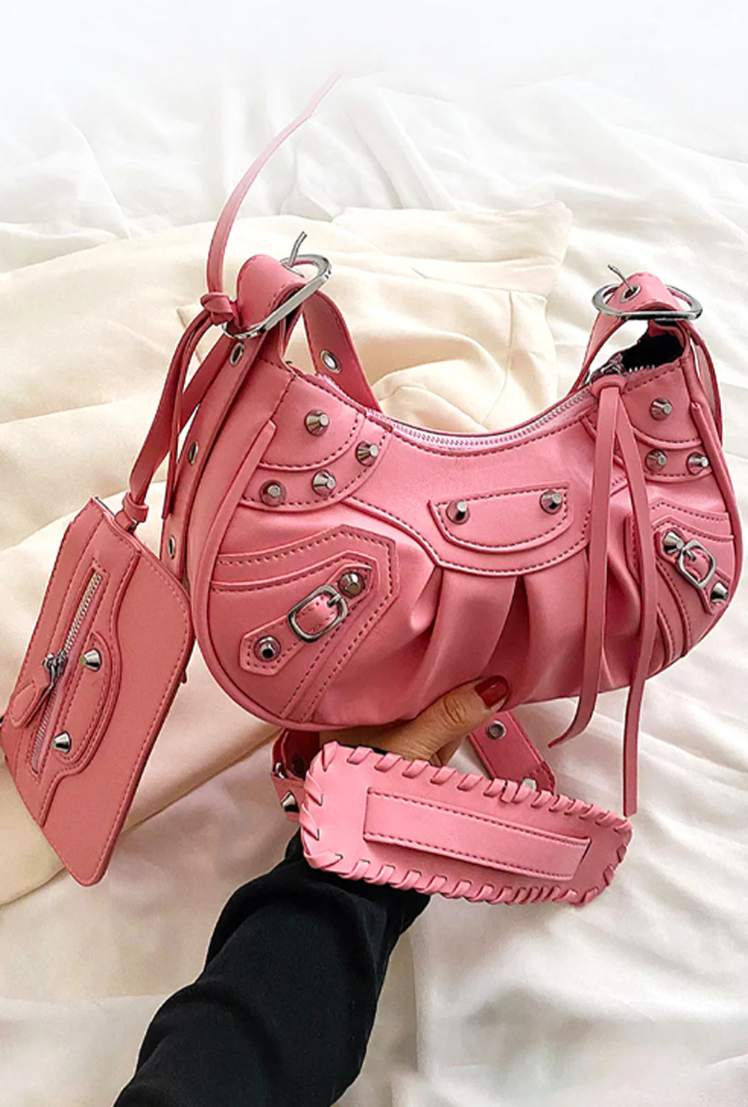 BRICKE - STUDDED HOBO BAG - Image 4
