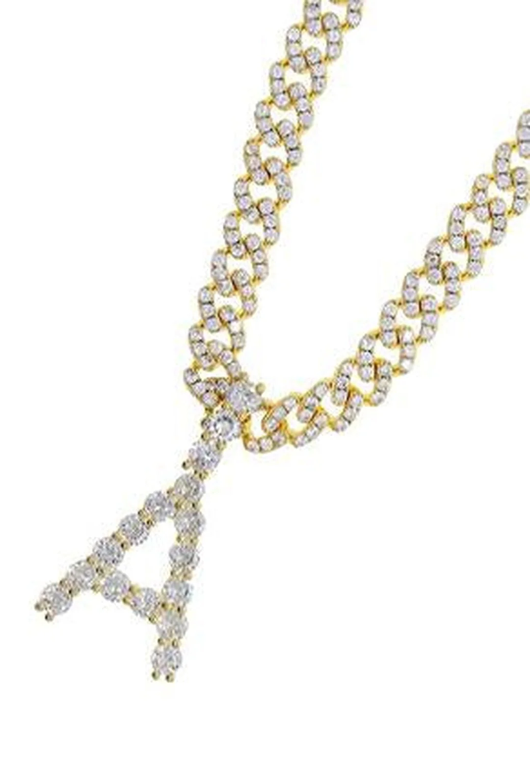 BRISA - PAVE & ALPHA NECKLACE - Image 8