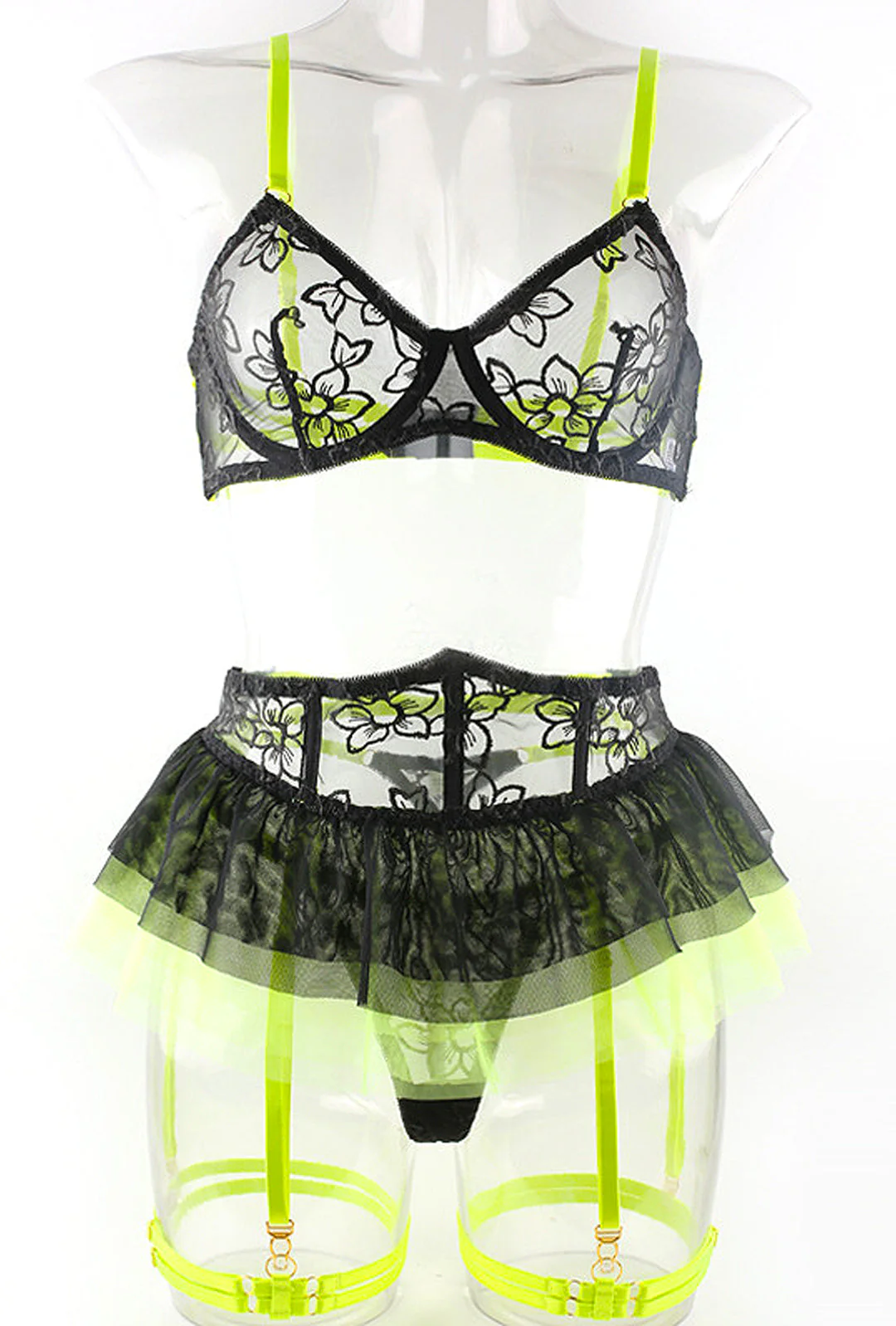 BRISEYDA - SHEER TULLE LINGERIE SET - Image 5
