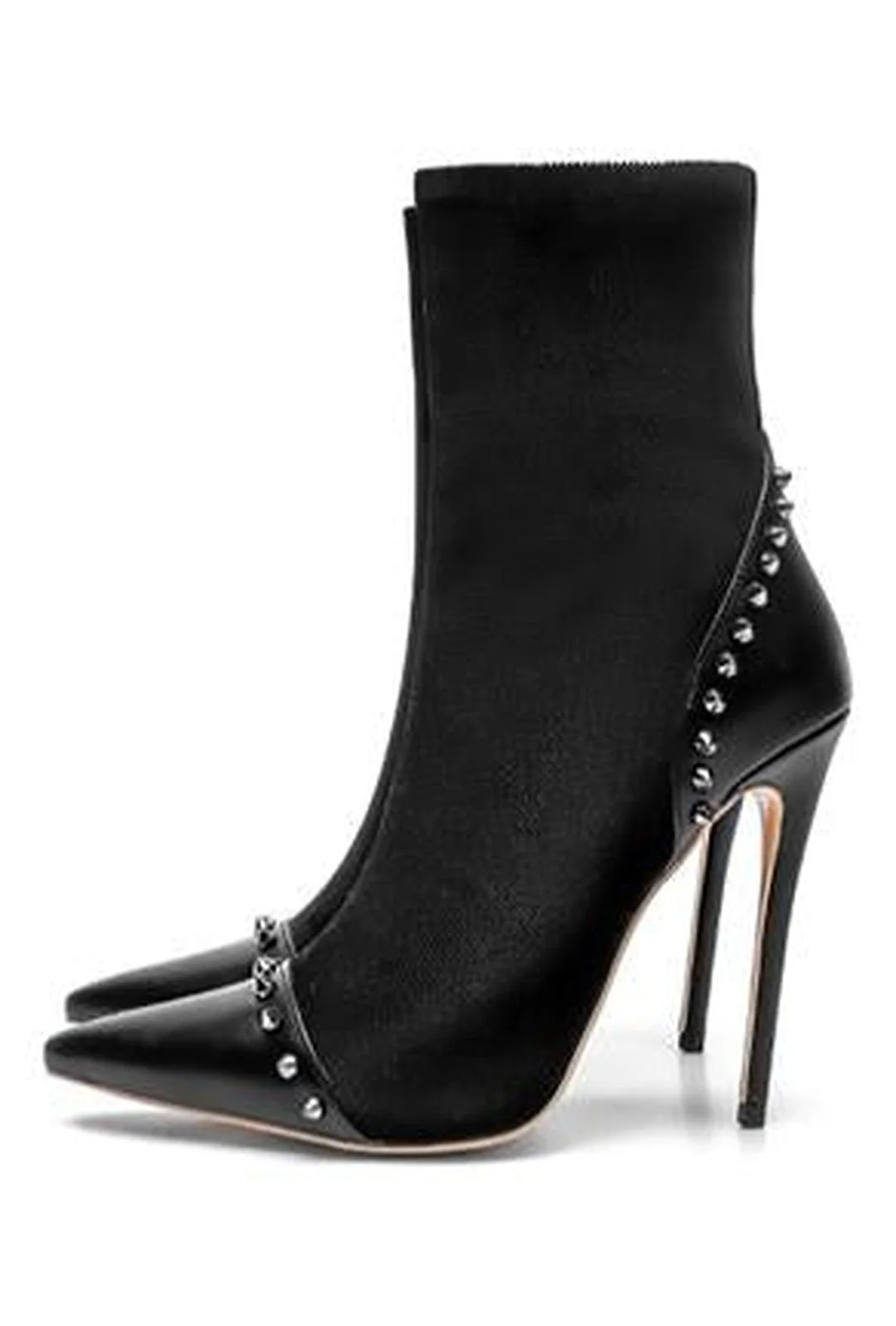 CHAKA - STUD CAP TOE HEELS - Image 2