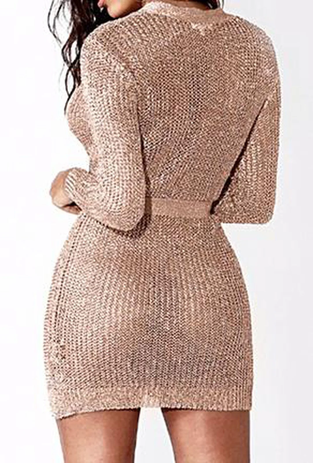 CHOLE - LUREX ROBE DRESS - Image 7