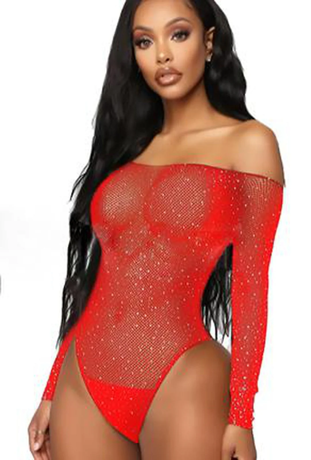 COLLEEN - MESH RHINESTONE LINGERIE - Image 11