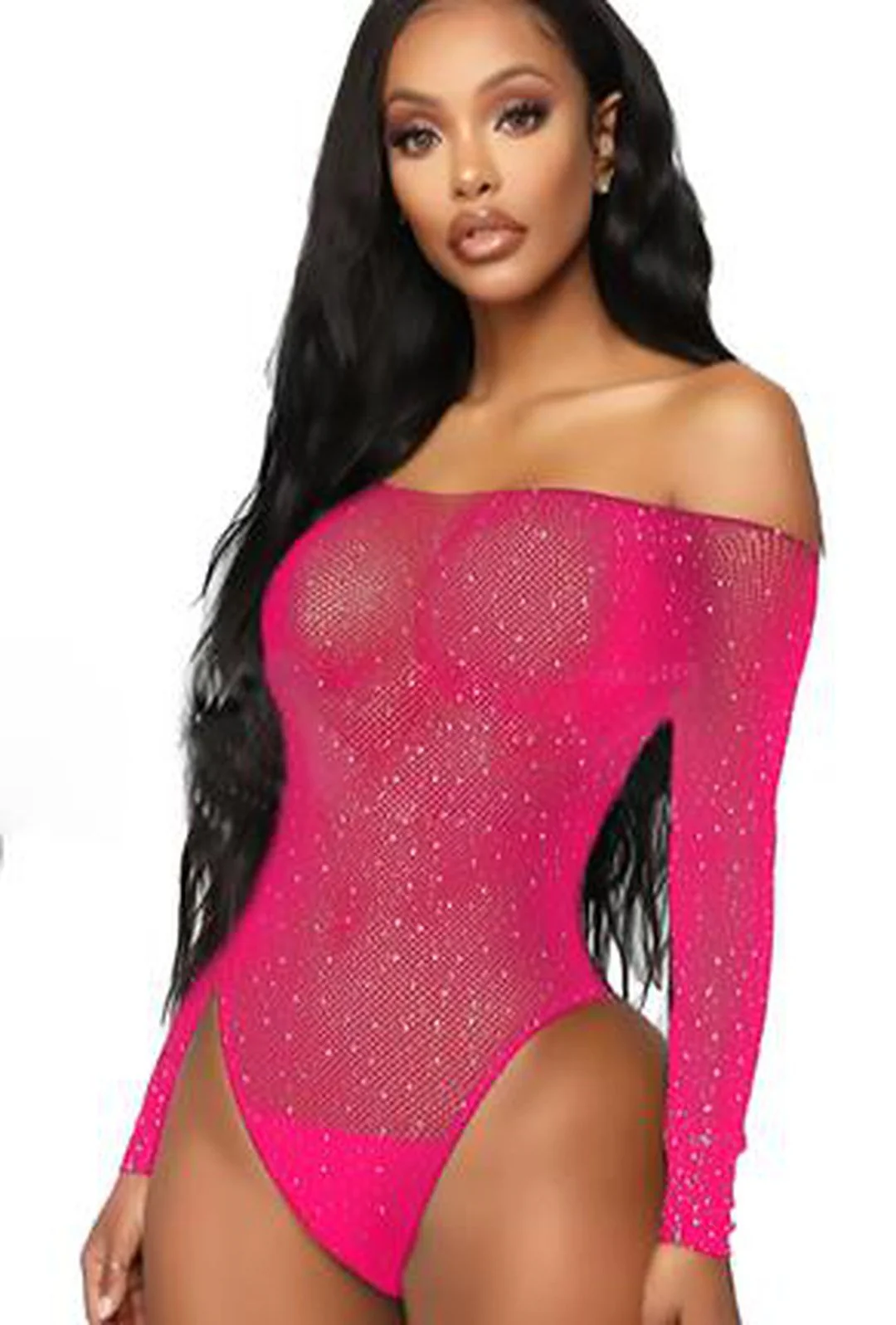 COLLEEN - MESH RHINESTONE LINGERIE - Image 8