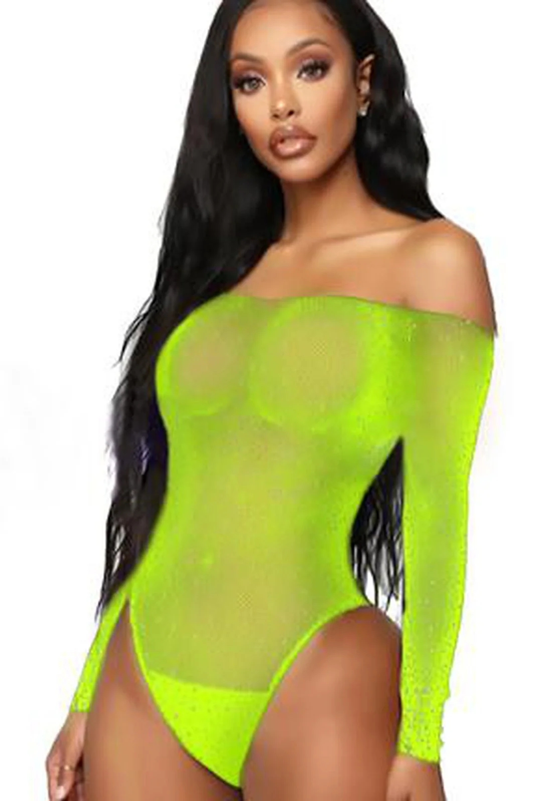 COLLEEN - MESH RHINESTONE LINGERIE - Image 9