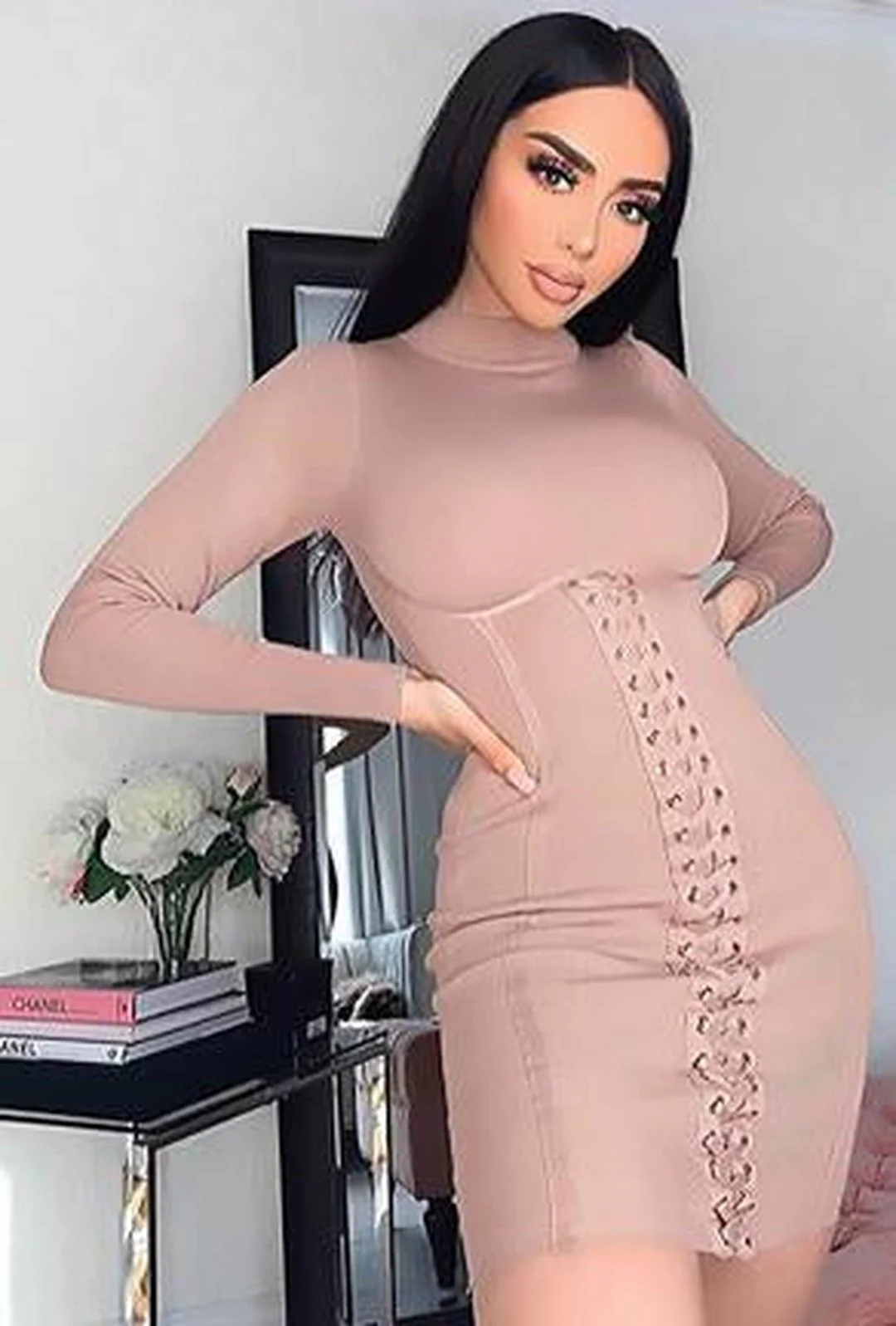 DAHYANA - SWEATER RIB DRESS - Image 2