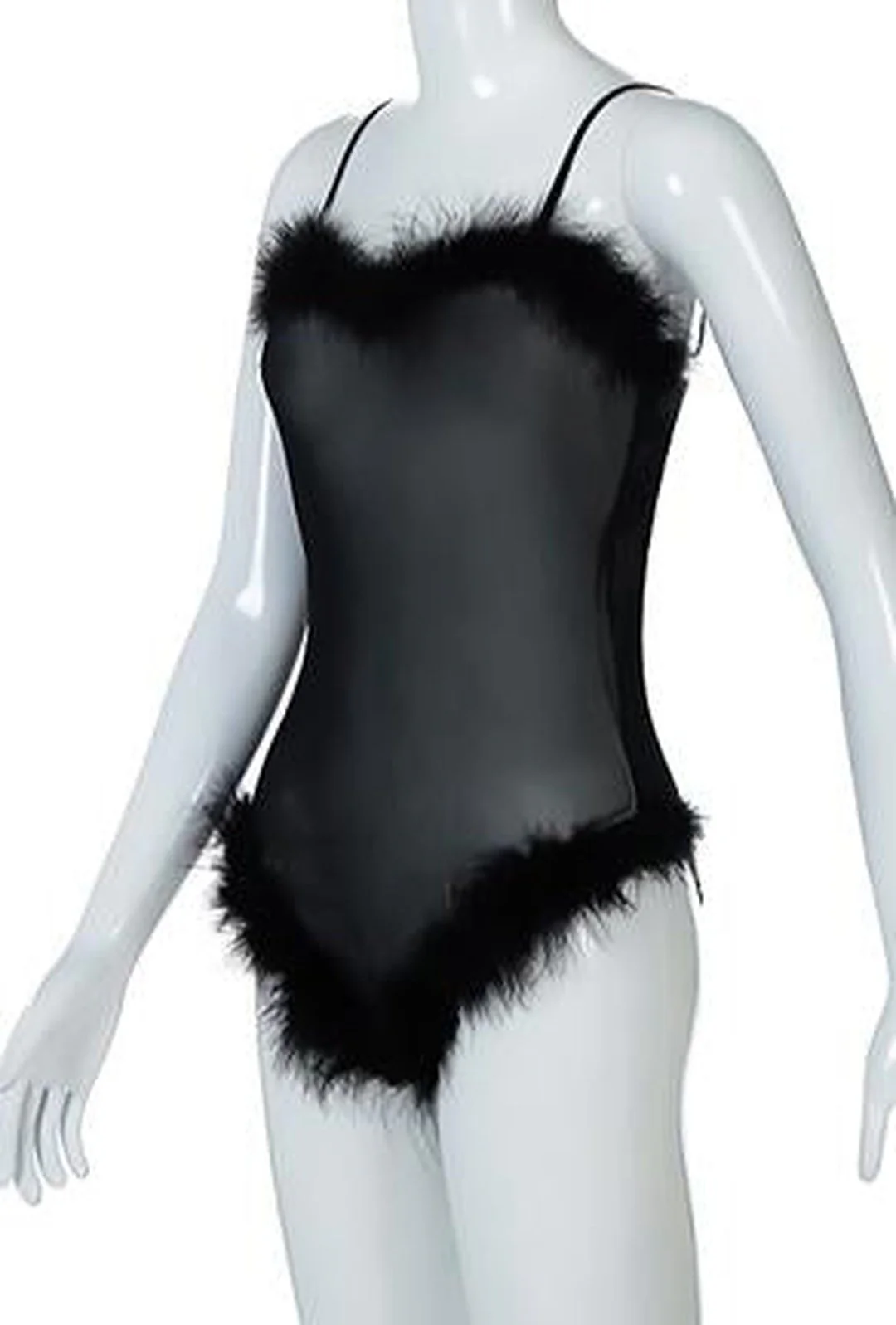 DeASIA - FUR DETAIL BODYSUIT - Image 4