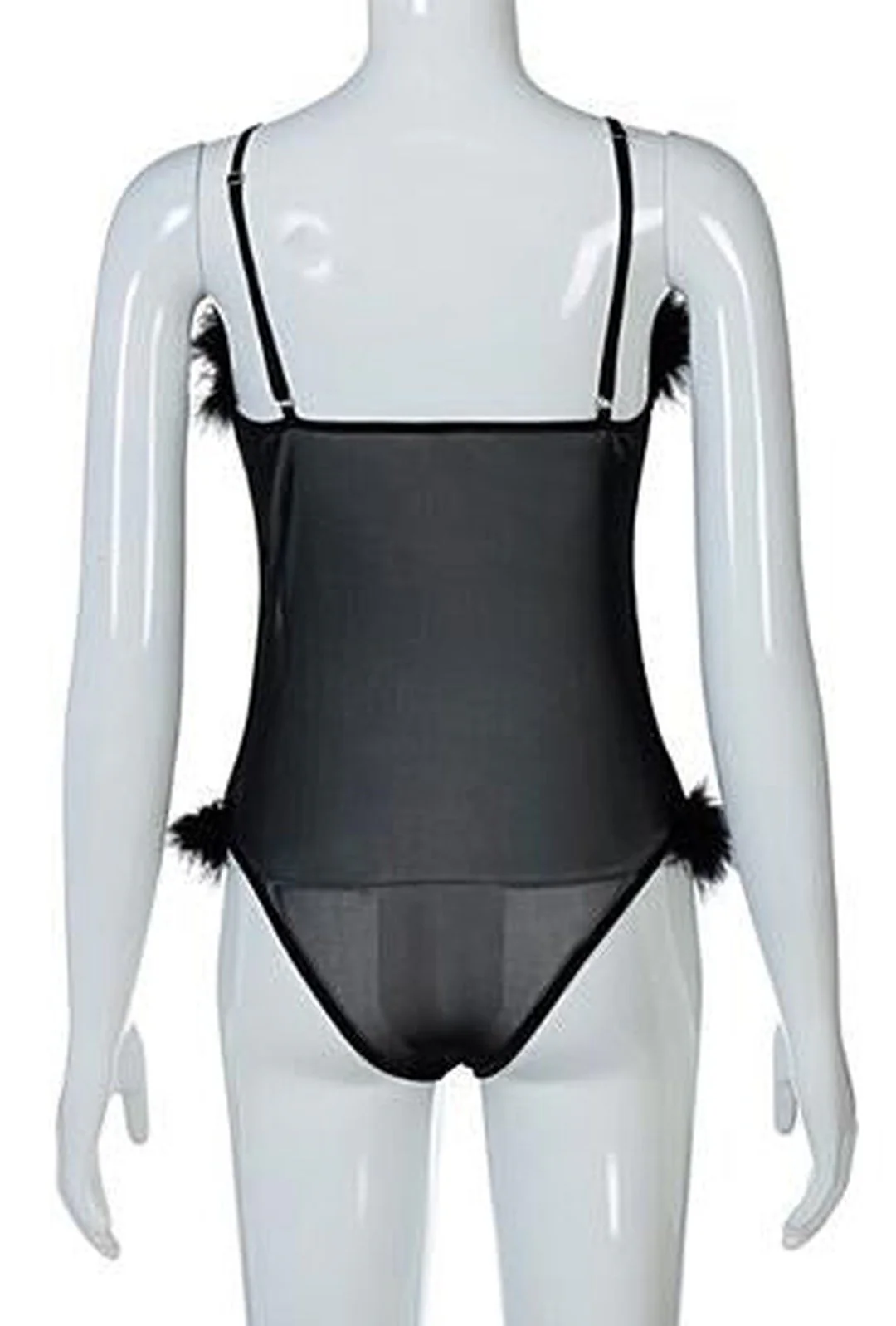 DeASIA - FUR DETAIL BODYSUIT - Image 5
