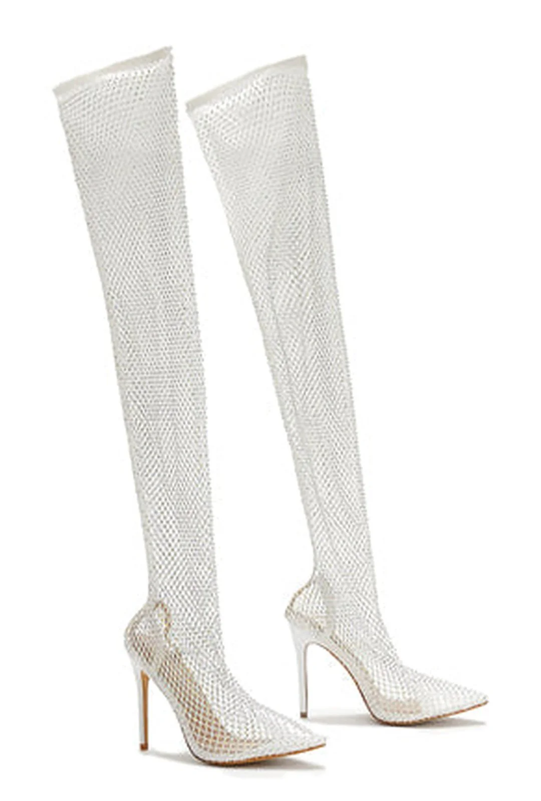 DENELL - SPARKLE OTK HEELS - Image 4
