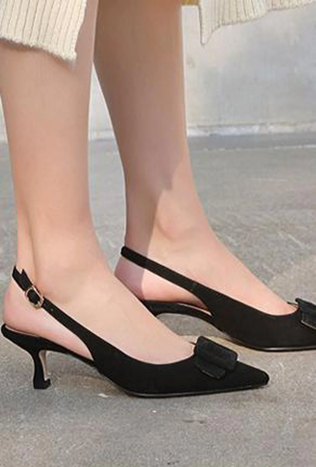 DIAHNNE - SUEDE KITTEN HEELS - Image 3