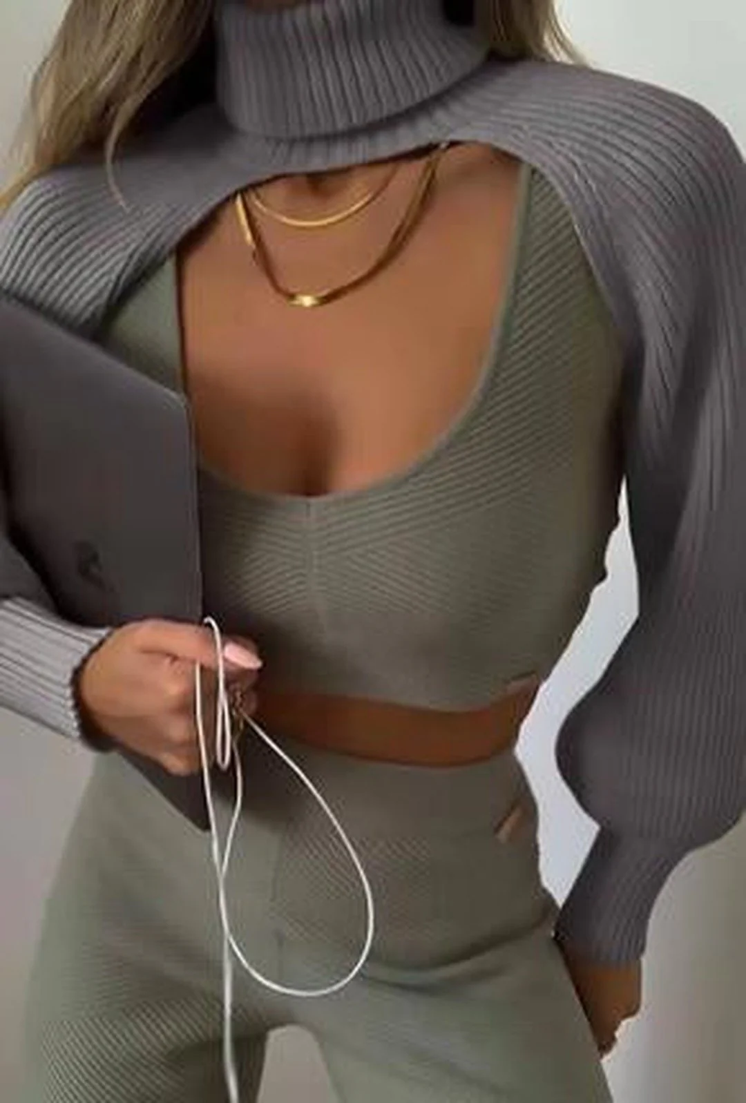 DORA - CROP SWEATER TOP - Image 4