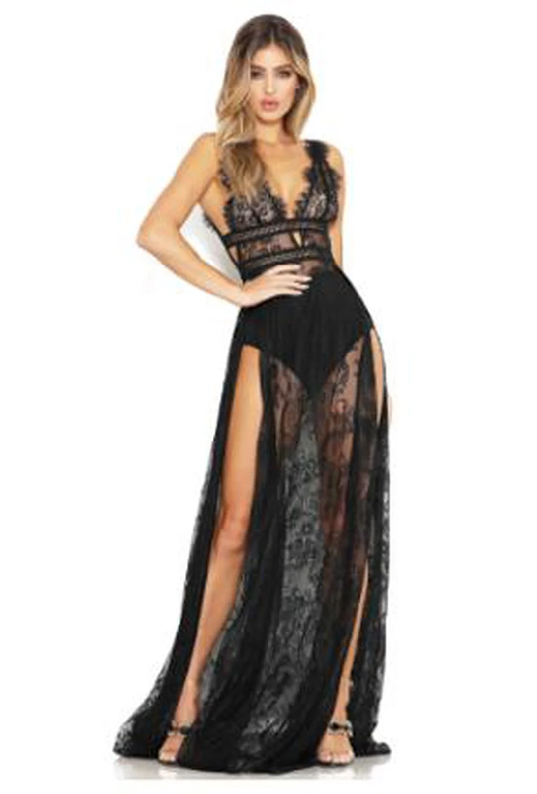 EMMY - MAXI LINGERIE DRESS - Image 2