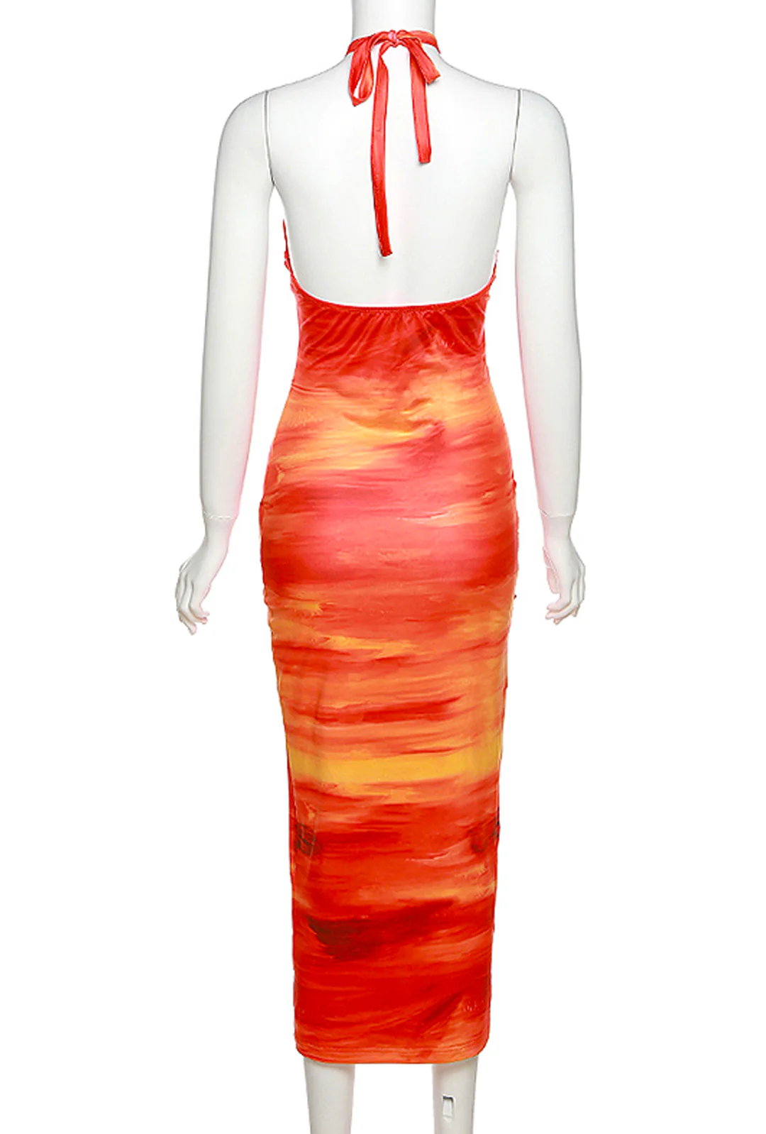 FRANCINE - FIRE PRINTED DRESS - Image 7