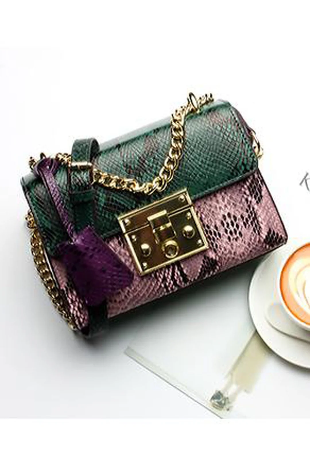 FREYA - COLORFUL PYTHON BAG - Image 2