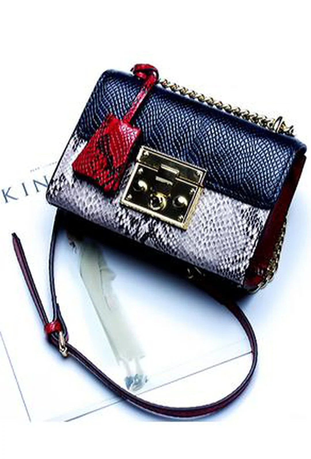FREYA - COLORFUL PYTHON BAG - Image 3