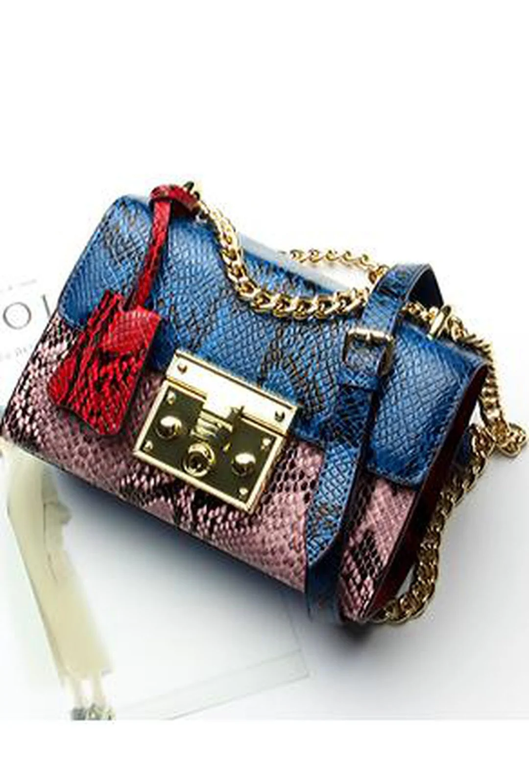 FREYA - COLORFUL PYTHON BAG - Image 4