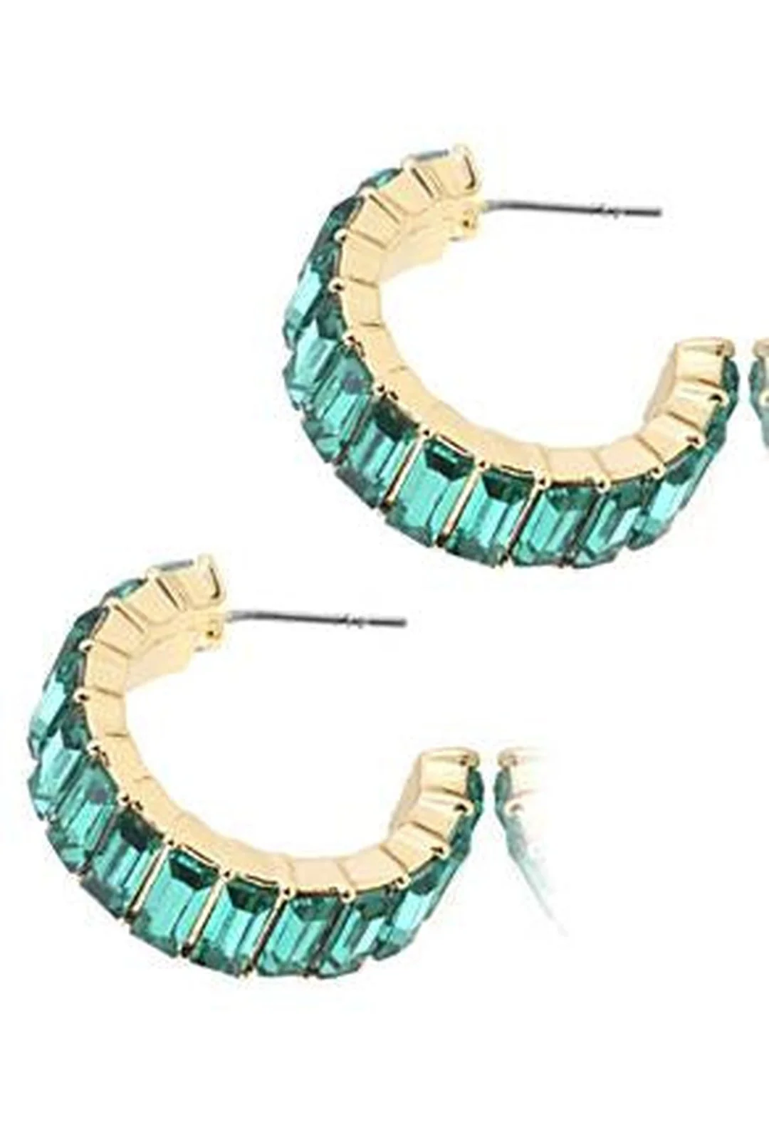 GRAZIELLA - GOLD GEM STONE EARRING - Image 6