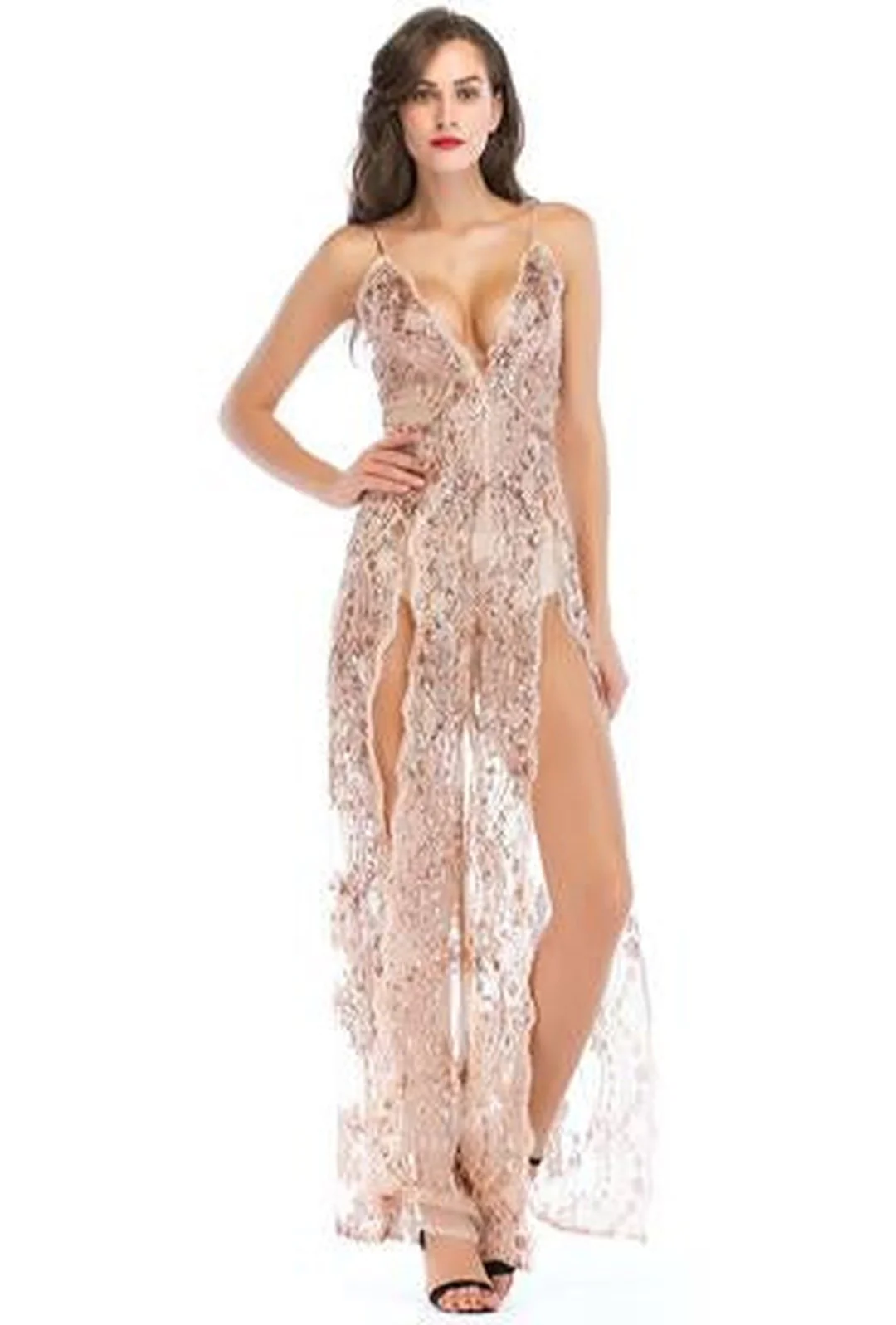 HALLE - SEQUIN LINGERIE DRESS - Image 5