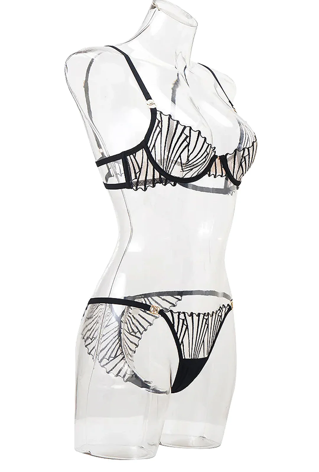 ISHA - DECO STYLE LACE 2 PIECE LINGERIE - Image 4