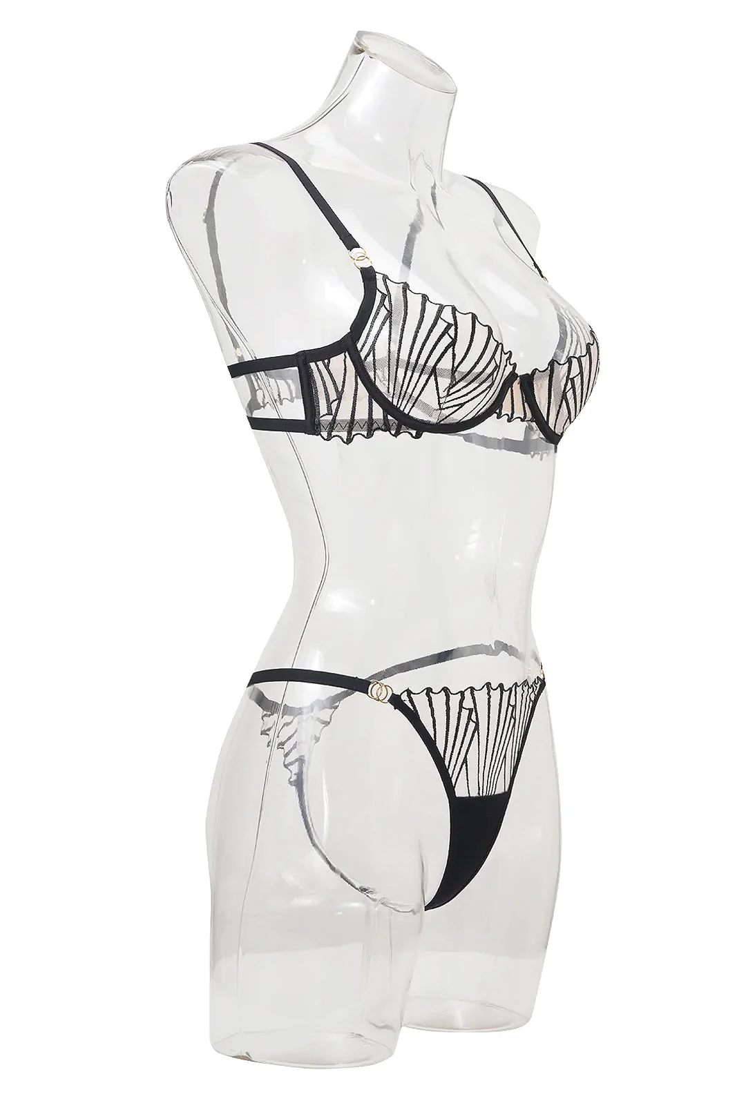 ISHA - DECO STYLE LACE 2 PIECE LINGERIE - Image 5