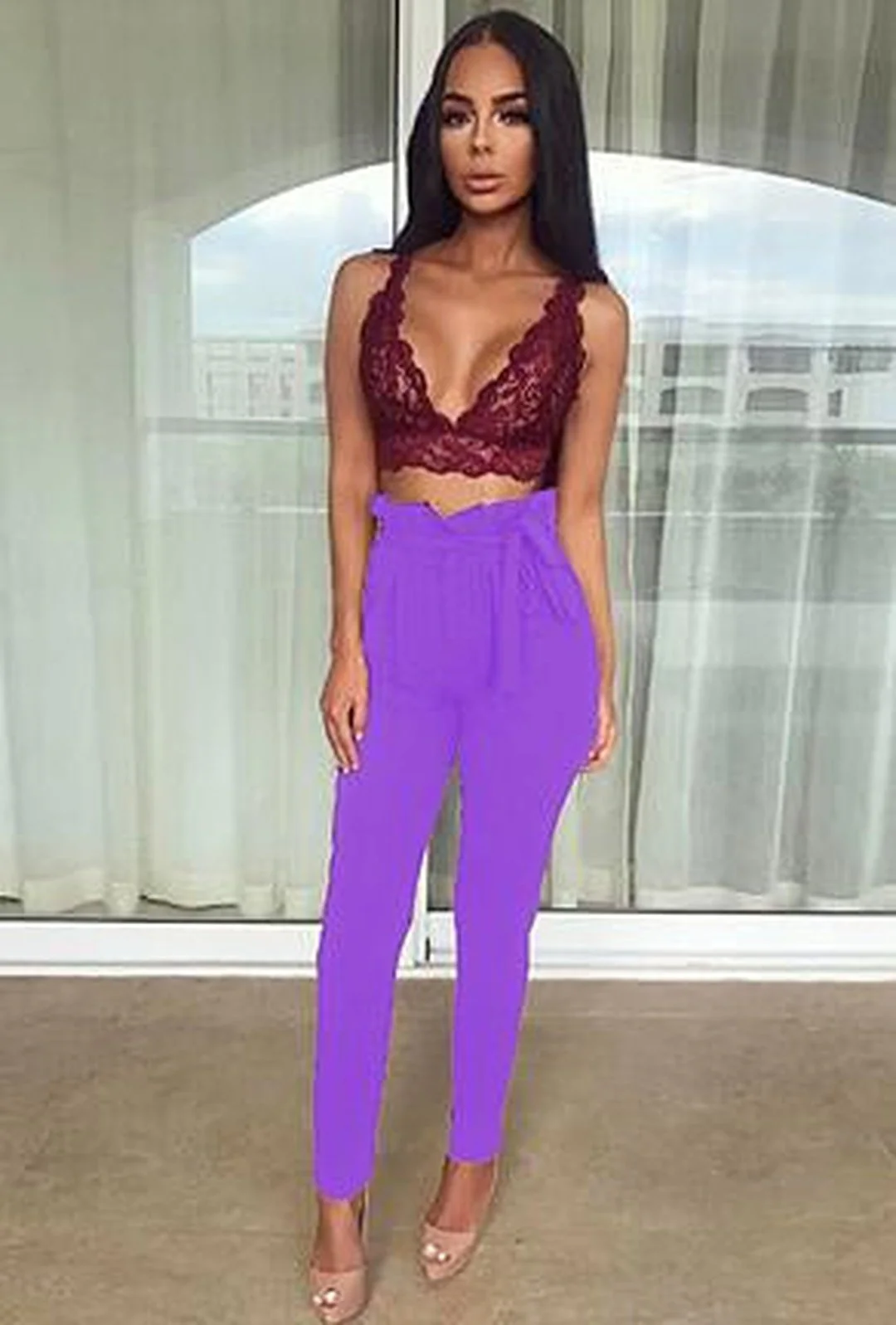 ISSA - PAPER BAG LEGGING PANTS - Image 5
