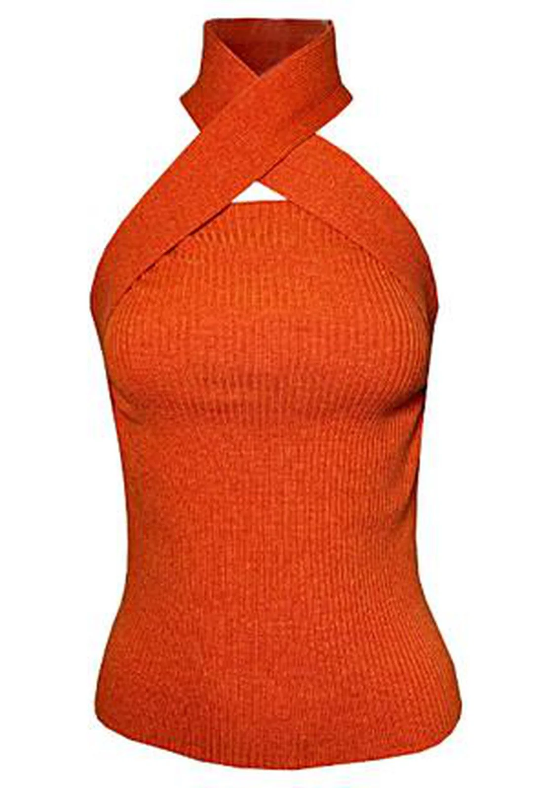 JAYEON - HALTER SWEATER TOP - Image 4