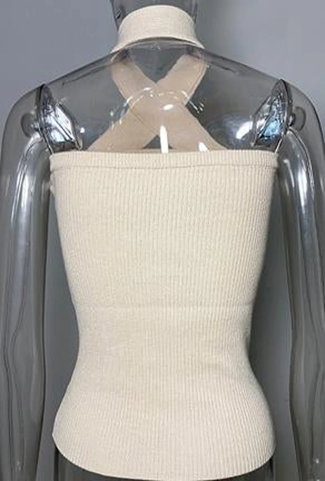 JAYEON - HALTER SWEATER TOP - Image 9