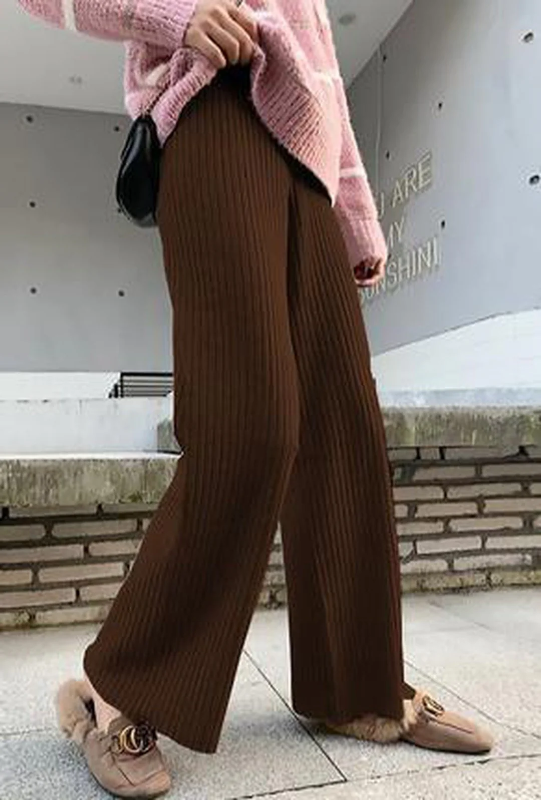 JEKE - RIB BAGGY LOUNGE PANTS - Image 6