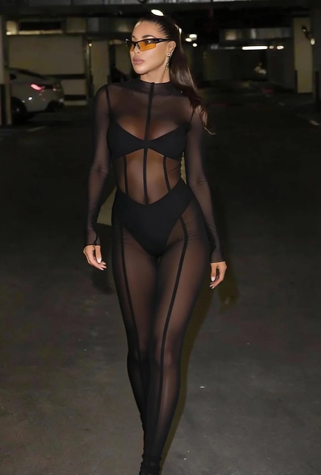 JENNI - SHEER SEAMED BODYSUIT - Image 2