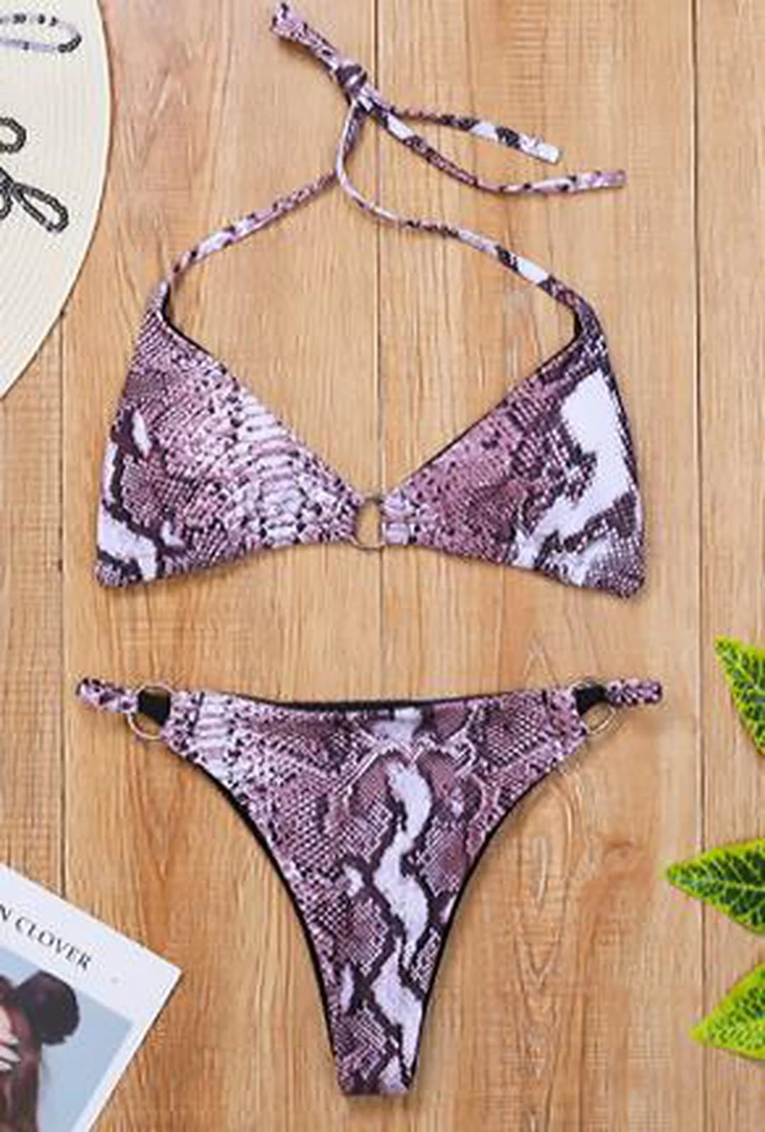 JOANNI - SNAKE PRINT SWIMSUIT - Image 3