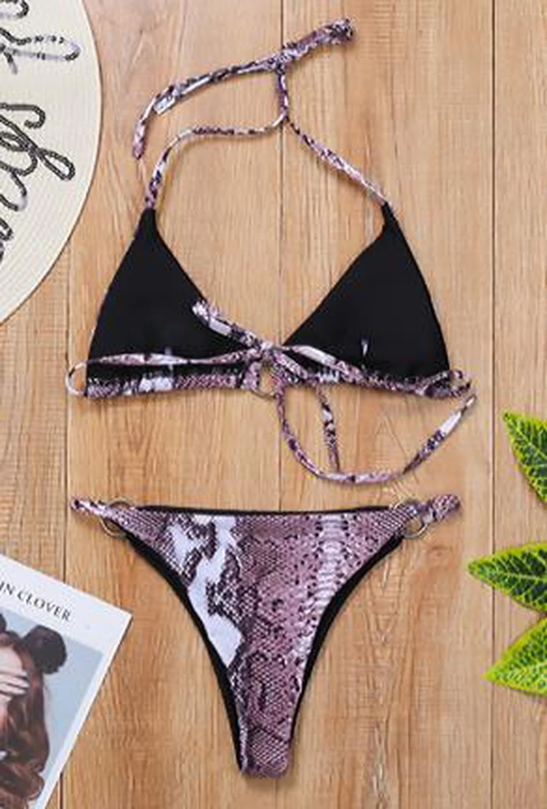 JOANNI - SNAKE PRINT SWIMSUIT - Image 4