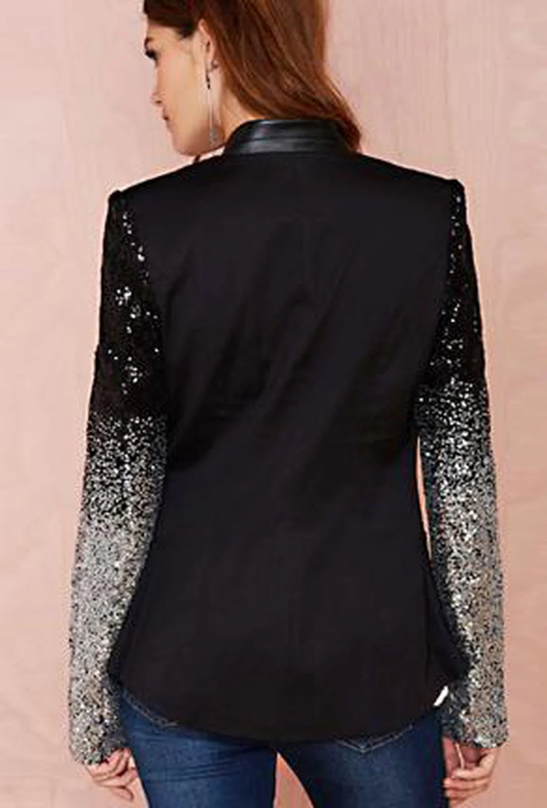 JODI - SEQUIN SLEEVES JACKET - Image 5