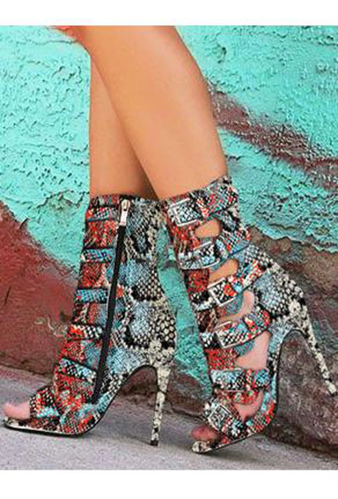 JUNO - BELTED PYTHON BOOTS - Image 6