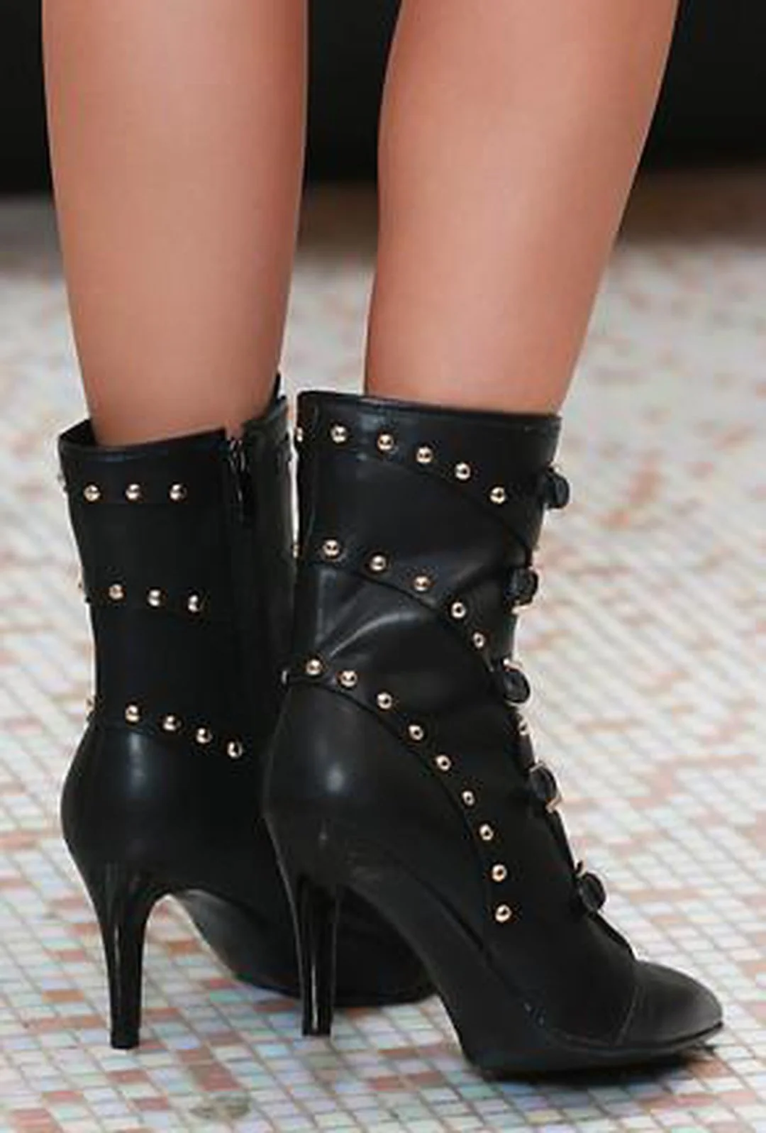 KATHY - BUCKLED ANKLE BOOTS - Image 4