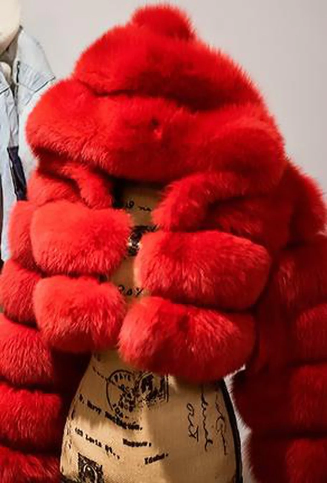 KAYLI - BELERO HOODED FUR JACKET - Image 13